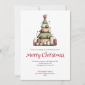 Cartes Pour Fêtes Annuelles Funny editable Christmas tree greeting card (Devant)