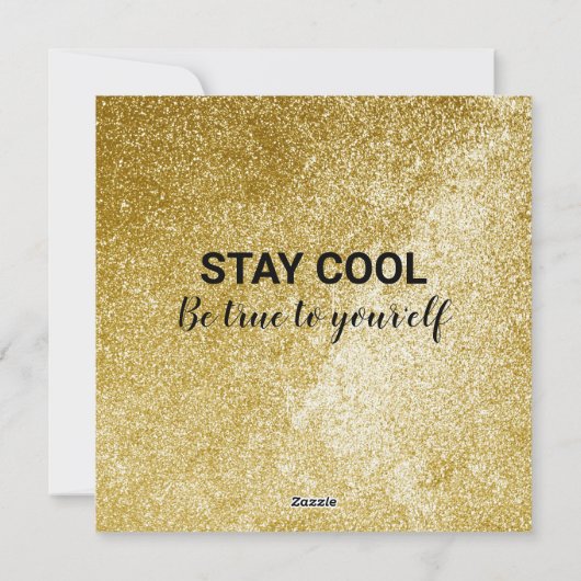 Cartes Pour Fêtes Annuelles Funny Elf Gold Parties scintillant Custom Script p (Dos)