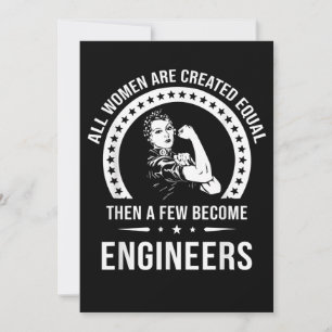 Cartes Pour Fêtes Annuelles Funny Engineer For All Women
