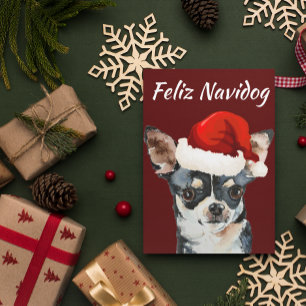 Cartes Pour Fêtes Annuelles Funny Feliz Navidog Chihuahua