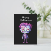 Cartes Pour Fêtes Annuelles Funny Frankenstein Monster Halloween Fun (Debout devant)