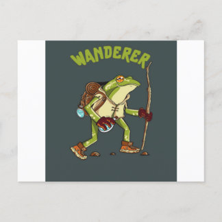 Cartes Pour Fêtes Annuelles Funny Frog Wanderer Wild Animal Lover Gift