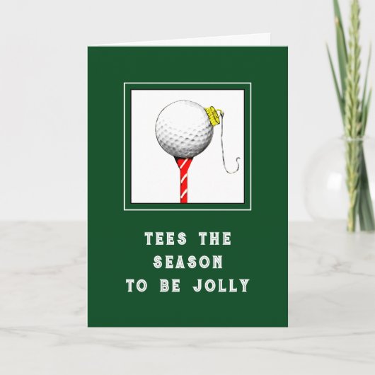 Cartes Pour Fêtes Annuelles Funny Golf Christmas (Devant)