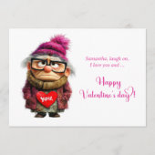Cartes Pour Fêtes Annuelles Funny Grumpy Lady Bringing Sass Valentine (Devant)