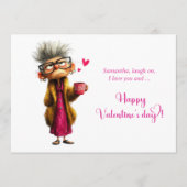 Cartes Pour Fêtes Annuelles Funny Grumpy Old Lady Valentine Card Humor (Devant)