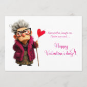 Cartes Pour Fêtes Annuelles Funny Grumpy Old Woman Valentine Card Attitude (Devant)