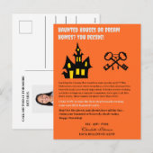 Cartes Pour Fêtes Annuelles Funny Halloween Immobilier (Devant / Derrière)