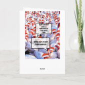 Cartes Pour Fêtes Annuelles Funny Joyeux Noël (Dos)