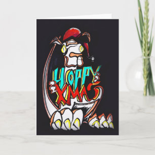 Cartes Pour Fêtes Annuelles funny kangaroo, Hoppy Xmas