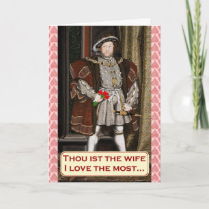 Cartes Pour Fêtes Annuelles Funny King Henry VIII Saint Valentin
