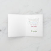 Cartes Pour Fêtes Annuelles Funny Llama Alpaca mignon unique Noël Belated (Intérieur)
