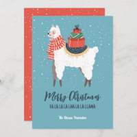 Funny Llama Vacances d'hiver Joyeux Noël