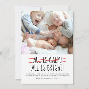 Cartes Pour Fêtes Annuelles Funny Modern Tout est calme