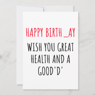 Cartes Pour Fêtes Annuelles Funny Naughty Happy Birthday Card pour elle
