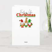 Cartes Pour Fêtes Annuelles Funny Naughty or Nice Christmas (Dos)