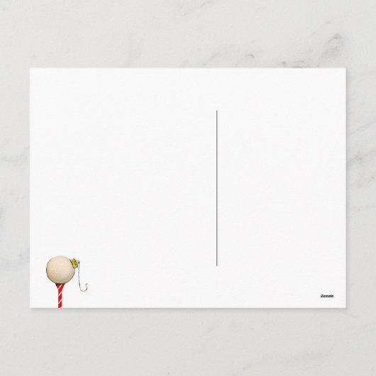 Cartes Pour Fêtes Annuelles Funny Noël de golf (Dos)