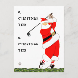 Cartes Pour Fêtes Annuelles Funny Noël de golf