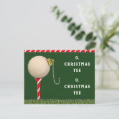 Cartes Pour Fêtes Annuelles Funny Noël de golf (Debout devant)