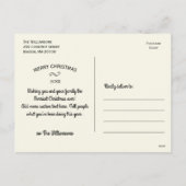 Cartes Pour Fêtes Annuelles Funny Noël Père Noël Naughty & Nice (Dos)