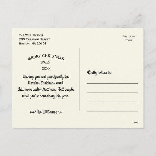 Cartes Pour Fêtes Annuelles Funny Noël Père Noël Naughty & Nice (Dos)