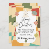 Cartes Pour Fêtes Annuelles Funny Noël super (Devant / Derrière)