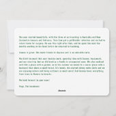 Cartes Pour Fêtes Annuelles Funny Pawsitive Rudolph Photos Lettre mignonne Or (Dos)