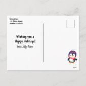 Cartes Pour Fêtes Annuelles Funny Penguin Pun Noël (Dos)