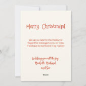 Cartes Pour Fêtes Annuelles Funny Père Noël Retro Christmas Eve Appartement de (Dos)