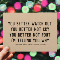 Funny Père Noël Vient À Town Kraft Xmas