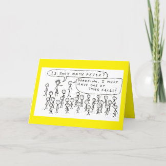 Cartes Pour Fêtes Annuelles Funny Peter Birthday