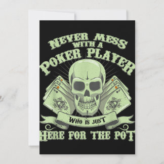 Cartes Pour Fêtes Annuelles Funny poker | Never Mess With A Poker