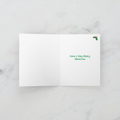 Cartes Pour Fêtes Annuelles Funny Reindeer Père Noël Green Christmas (Intérieur)