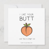 Cartes Pour Fêtes Annuelles Funny Romantic Butt Card - Valentines Day Card (Devant)