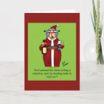Cartes Pour Fêtes Annuelles Funny Romantic Christmas Card pour lui Spectickles<br><div class="desc">Joyeux Noël! Appréciez de répandre le rire avec cette carte de voeux romantique et hilarante de l'humour de Noël de l'artiste Bill Abbott; envoyez des rires avec vos meilleurs voeux cette saison des Fêtes. Le dessin de Bill Abbott "Spectickles" la bande dessinée de la communauté internationale a également paru dans...</div>