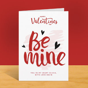 Cartes Pour Fêtes Annuelles Funny rouge être mes coeurs valentine petit ami ca