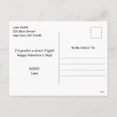 Cartes Pour Fêtes Annuelles Funny Saint-Valentin Je t'aime jusqu'à la Lune Mai (Dos)