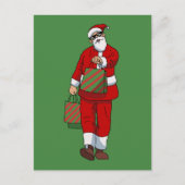 Cartes Pour Fêtes Annuelles Funny santa claus shopping (Devant)