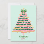Cartes Pour Fêtes Annuelles Funny sarcastic Christmas tree Coworker custom (Devant)