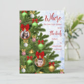 Cartes Pour Fêtes Annuelles Funny Sarcastic Enfants Humour Famille Joyeux Noël (Debout devant)