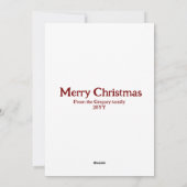 Cartes Pour Fêtes Annuelles Funny Sarcastic Orange Chat Noël (Dos)