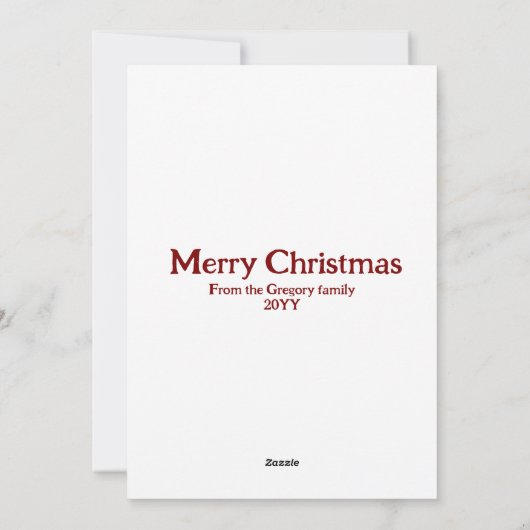 Cartes Pour Fêtes Annuelles Funny Sarcastic Orange Chat Noël (Dos)