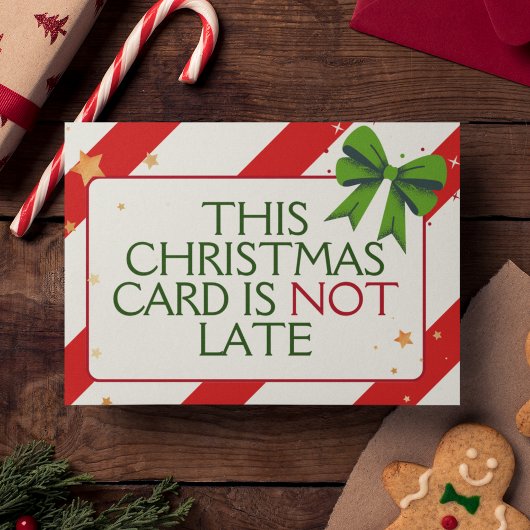 Cartes Pour Fêtes Annuelles Funny Smart unique Belated Noël