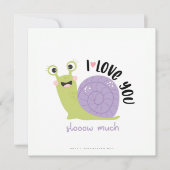 Cartes Pour Fêtes Annuelles Funny Snail Valentines Day Greeting Card (Devant)