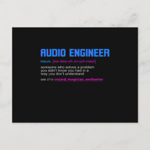 Cartes Pour Fêtes Annuelles Funny Sound Engineer Audio Engineer