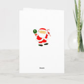 Cartes Pour Fêtes Annuelles Funny Tennis de table Noël (Dos)