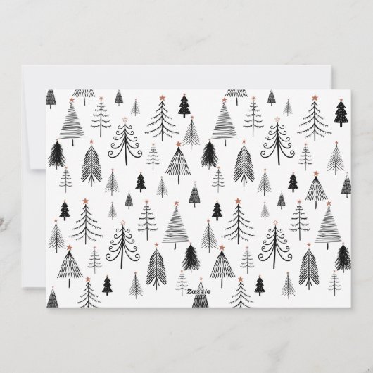 Cartes Pour Fêtes Annuelles Funny Tout n'est pas calme Arbre Motif Photo (Dos)