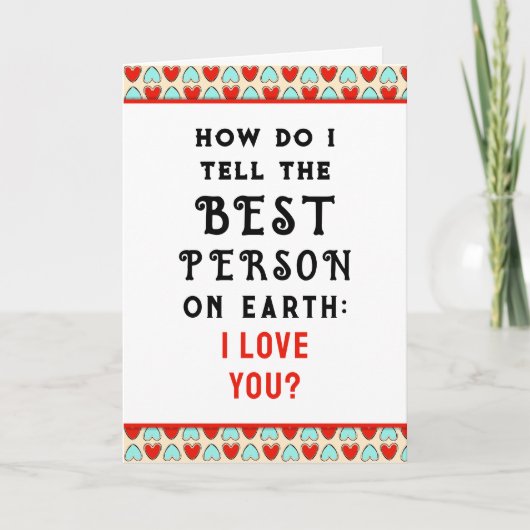 Cartes Pour Fêtes Annuelles Funny Valentine (Devant)