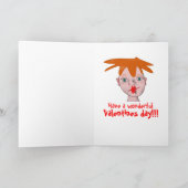 Cartes Pour Fêtes Annuelles Funny Valentine's day_ kiss Card (Intérieur)
