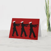Cartes Pour Fêtes Annuelles Funny Zombie Père Noël rouge de Noël (Devant)
