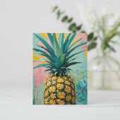 Cartes Pour Fêtes Annuelles Fusion d'ananas (Debout devant)
